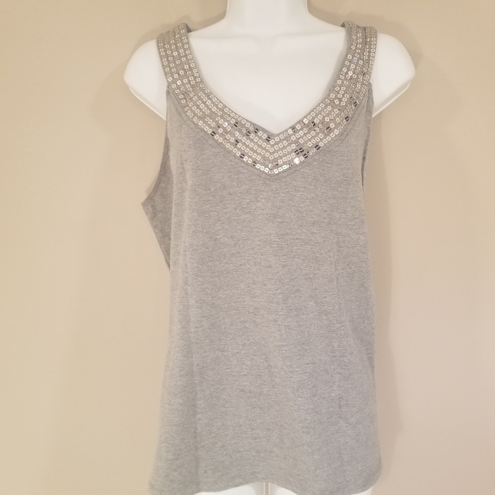 ⬇️3/$25 bundle Sequin tank tunic top plus 22/24